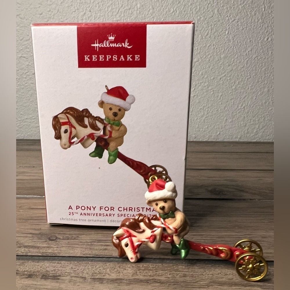 Hallmark NEW 2022 A Pony For Christmas 25th Anniversary Special Edition Ornament - Picture 2 of 9